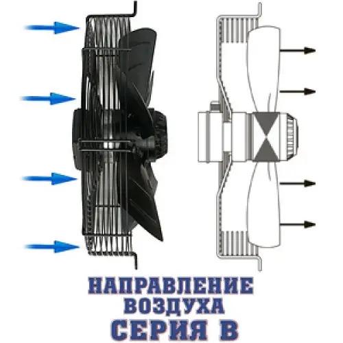 Вытяжной вентилятор осевой VAMК 2Е 200 В 1400 3м/час металлический с ободом (0043) - фото 3