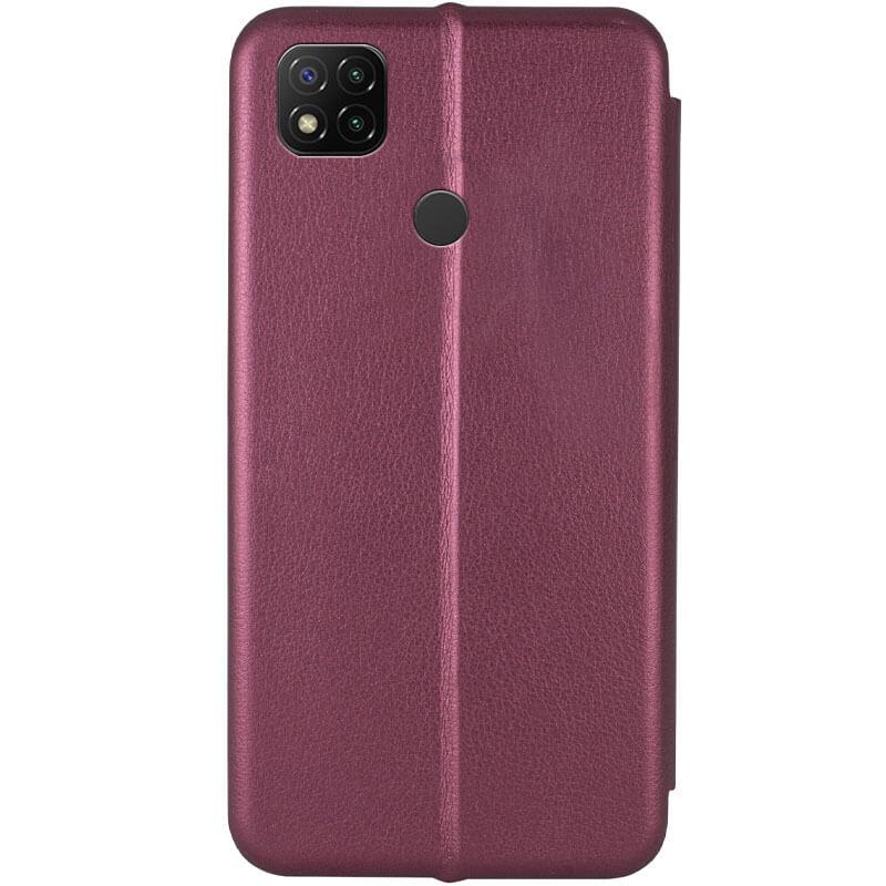 Кожаный чехол (книжка) Classy для Xiaomi Redmi 9C Бордовый - фото 2