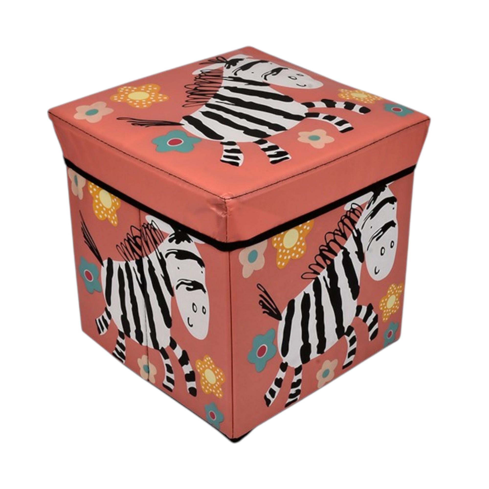 Коробка с крышкой Stenson R89687 для хранения вещей 31×31×31 см Коралловый (WW01369)