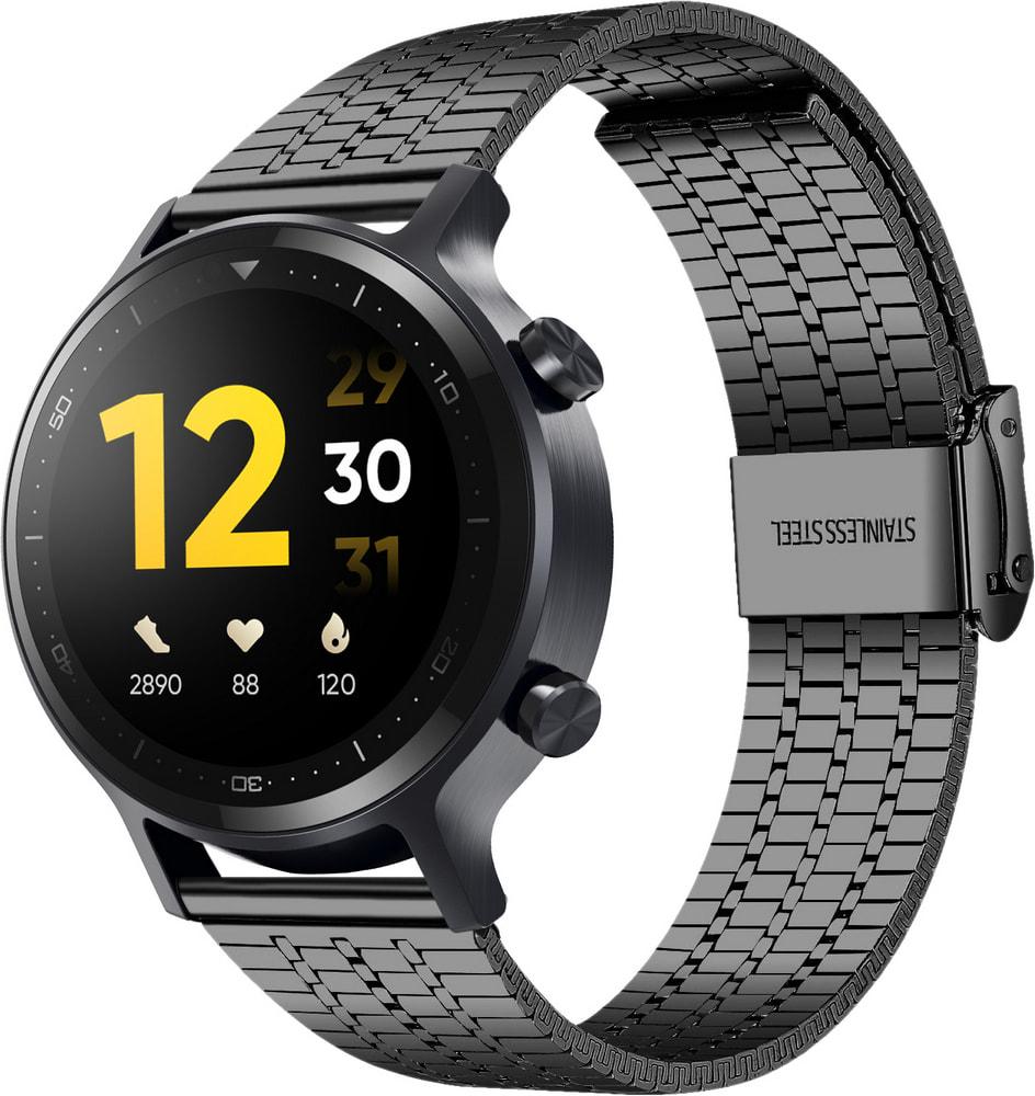 Браслет металлический Counic для Realme Watch S Black (34132-2B)
