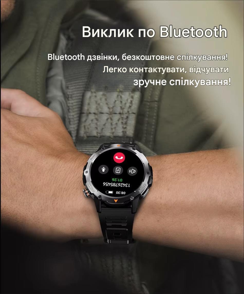 Смарт-часы мужские Smart IP68 с фонариком (2519317841) - фото 5