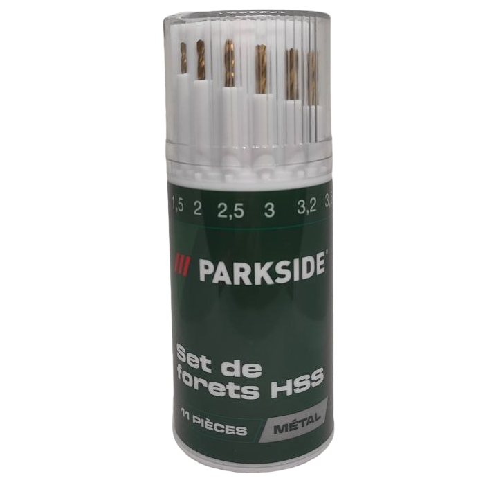 Набор сверл по металлу PARKSIDE Set de Forets HSS 11 шт. (2218106113)
