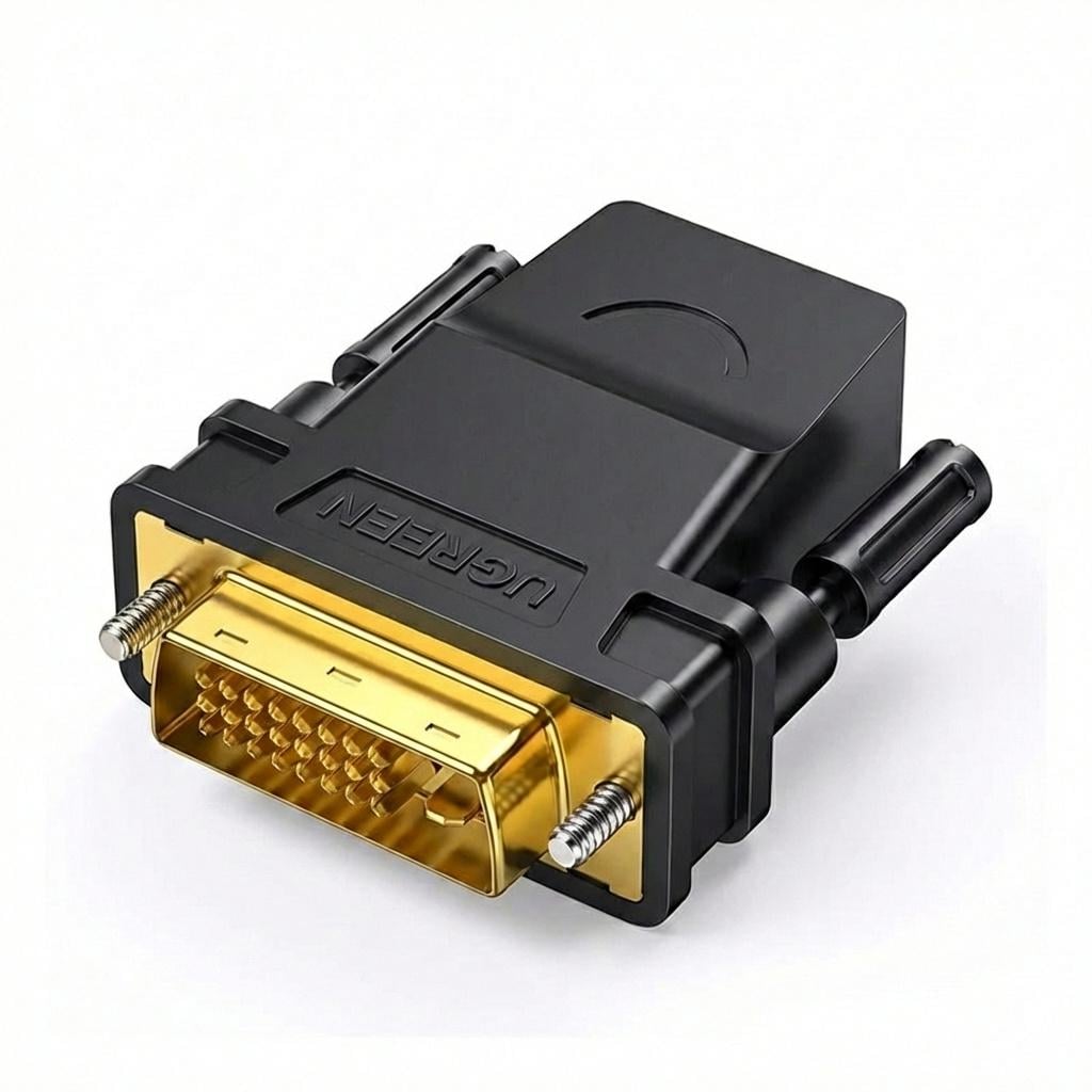 Адаптер DVI-D/HDMI UGREEN 20124 24+1/двосторонній/1080p Чорний (20124)