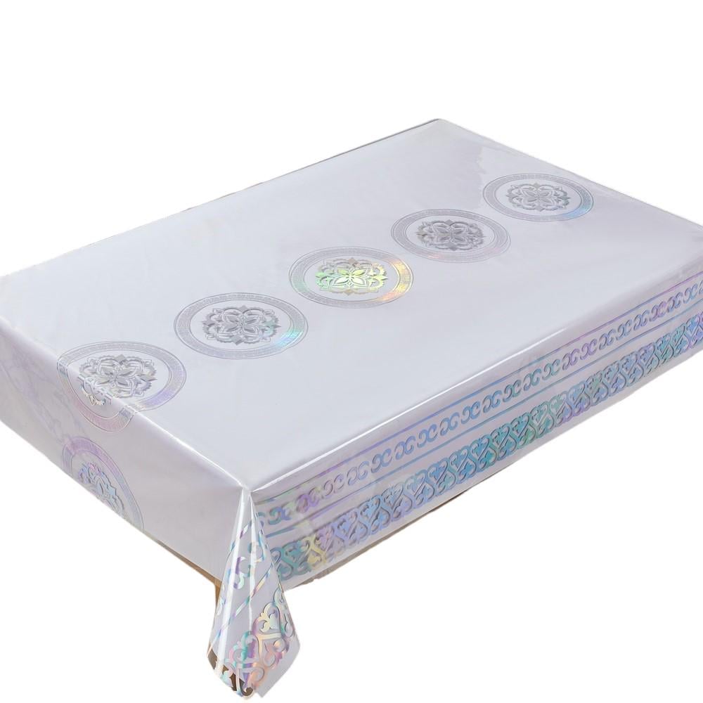 Клеенка на стол Laser MA-5875 1,37х20 м Белый (30835726)