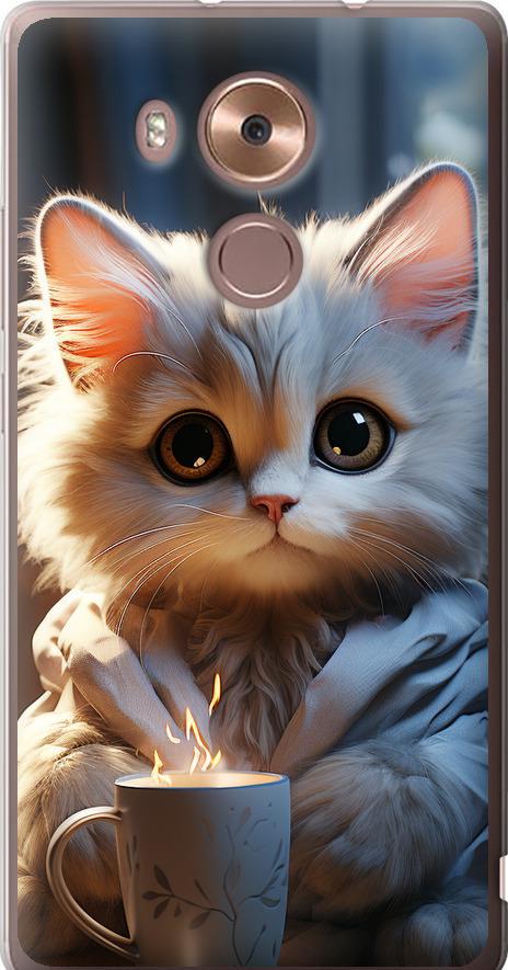 Чехол на Huawei Mate 8 White cat (5646u-269-42517) Чехол на Huawei Mate 8 White cat (5646u-269-42517)