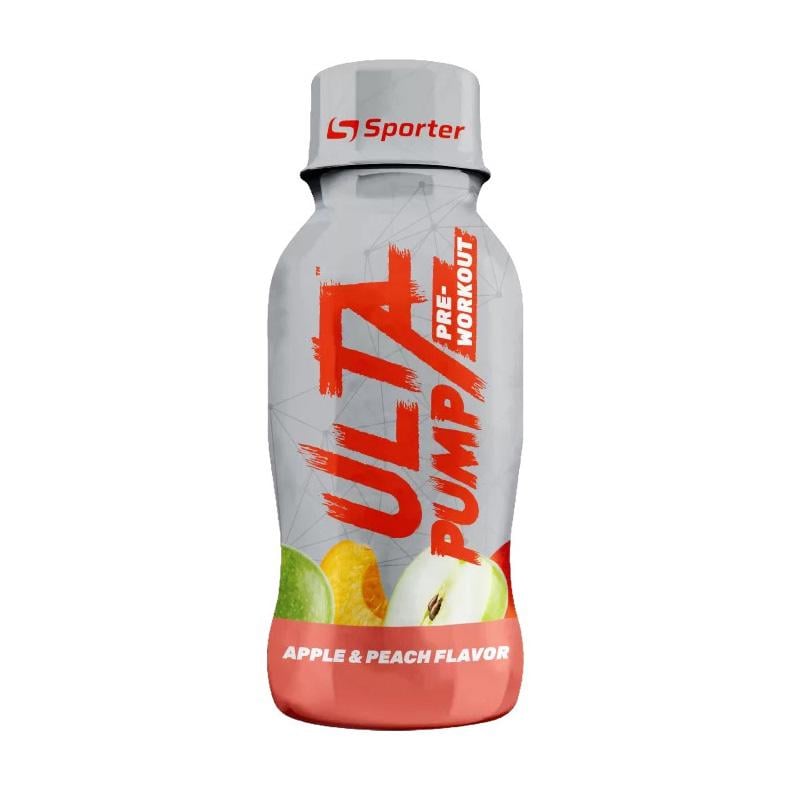 Передтренувальний шот з кофеїном і цитруліном Sporter Ulta Pump 100 мл Яблуко/Персик