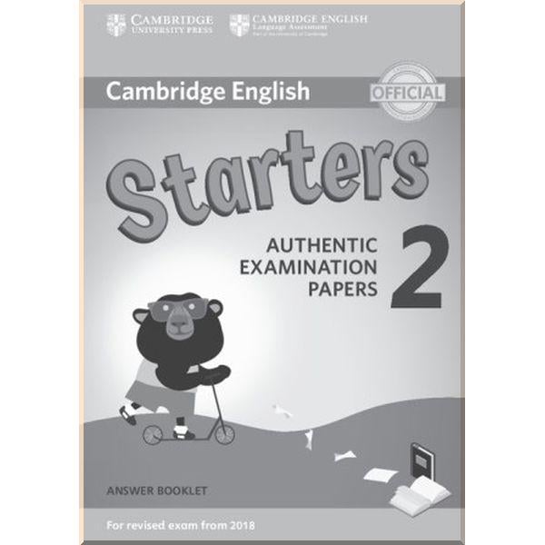 Книга Cambridge University Press "Cambridge English Starters 2 for Revised Exam from 2018 Answer Booklet" (ISBN:9781316636268)