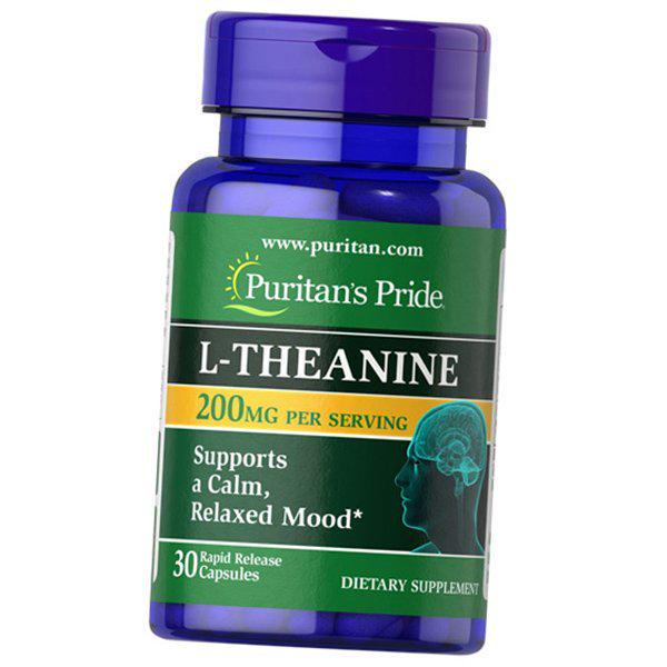 Теанин L-Theanine 200 Puritan's Pride 30 капс. (27367011)