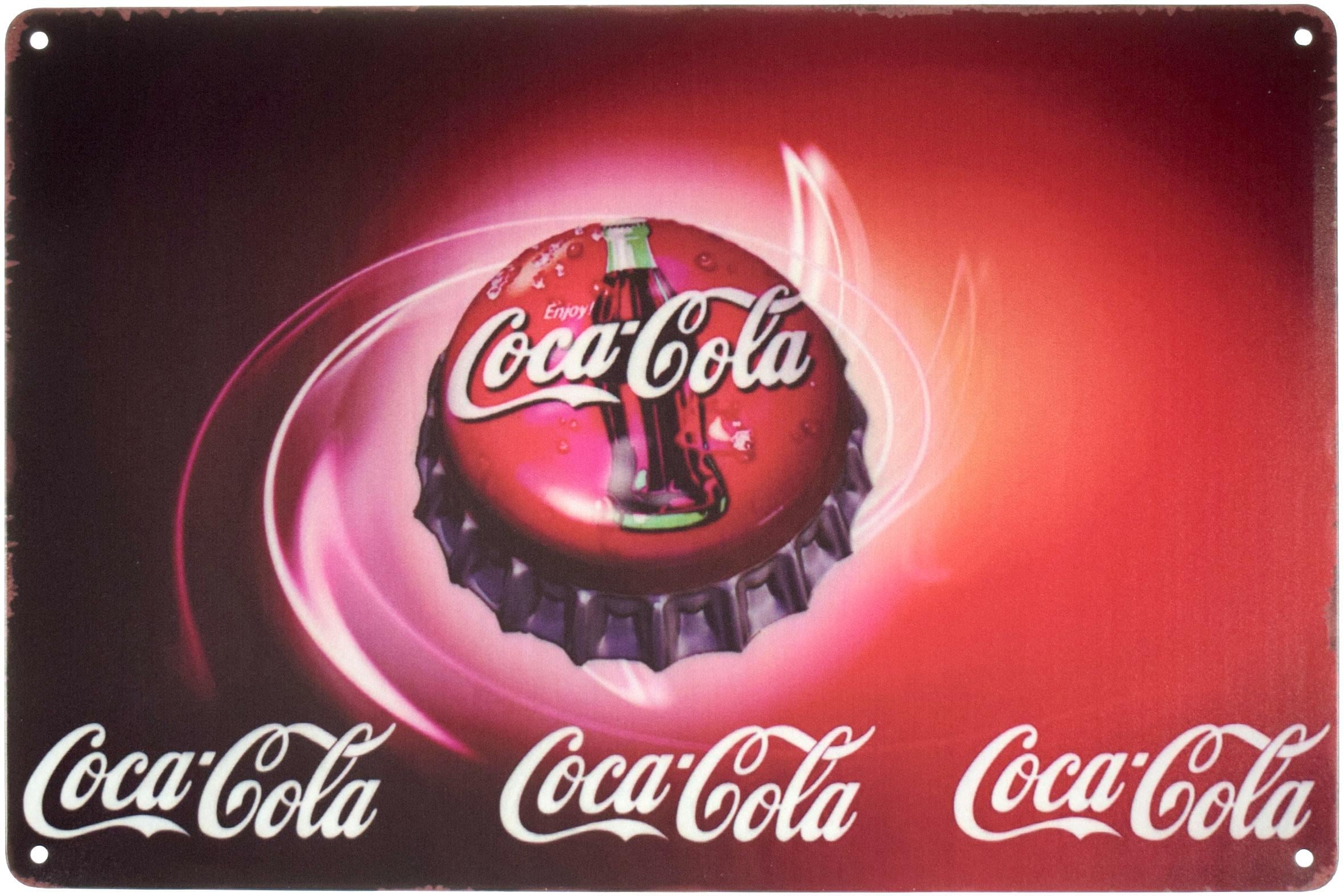 Табличка металева Кока-Кола Кришка/Coca-Cola 20x30 см