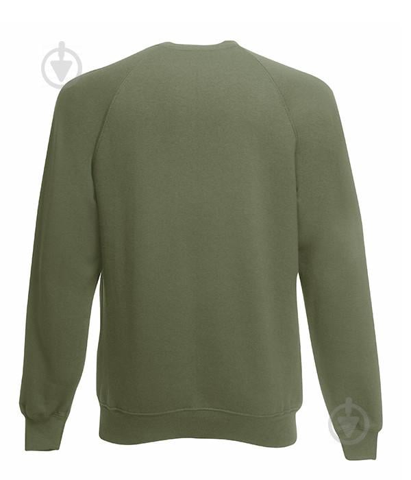 Свитшот Fruit of the Loom Classic raglan sweat M Оливковый (062216059M) - фото 2