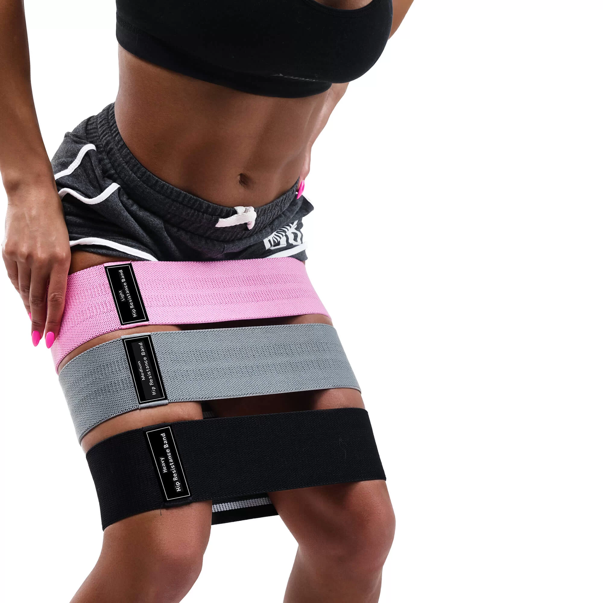 Набор тканевых резинок для фитнеса Zakerda Hip (U1023) - фото 8