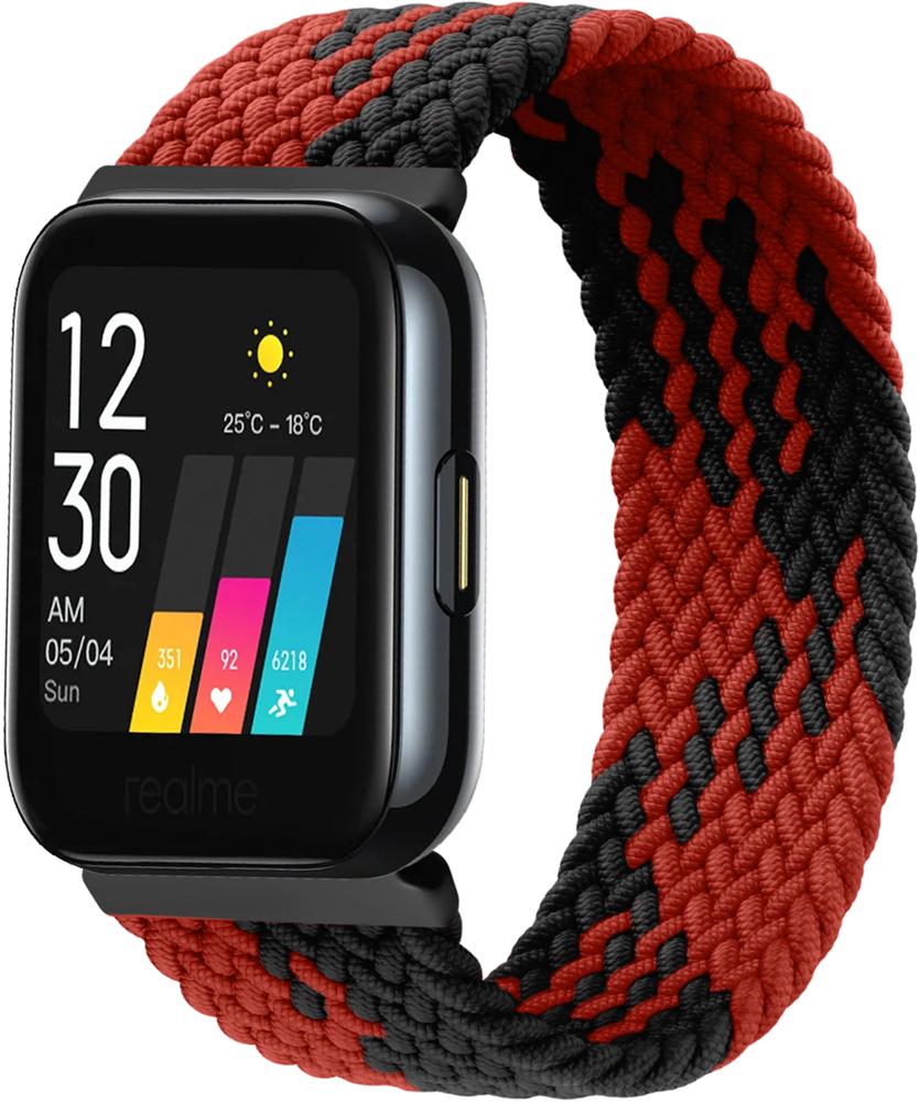 Ремінець Solo Loop Multi для Realme Watch (145 мм) Black Red (26276-44)
