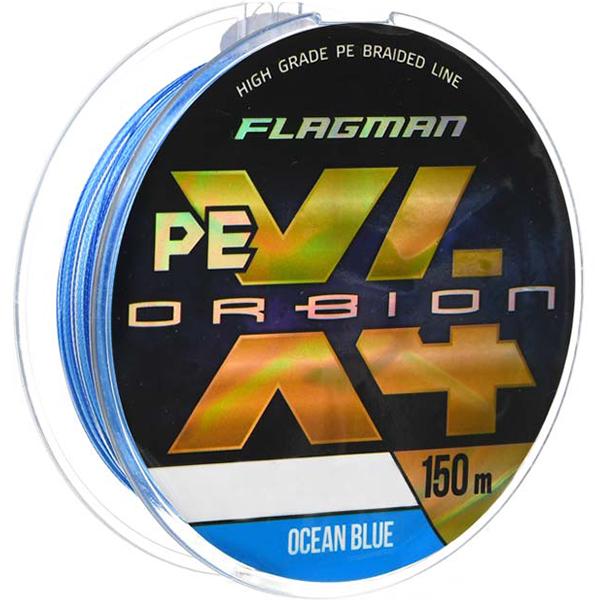 Шнур Flagman Orbion PE X-4 150 м 0,16 мм Ocean Blue (X4O-016) - фото 1