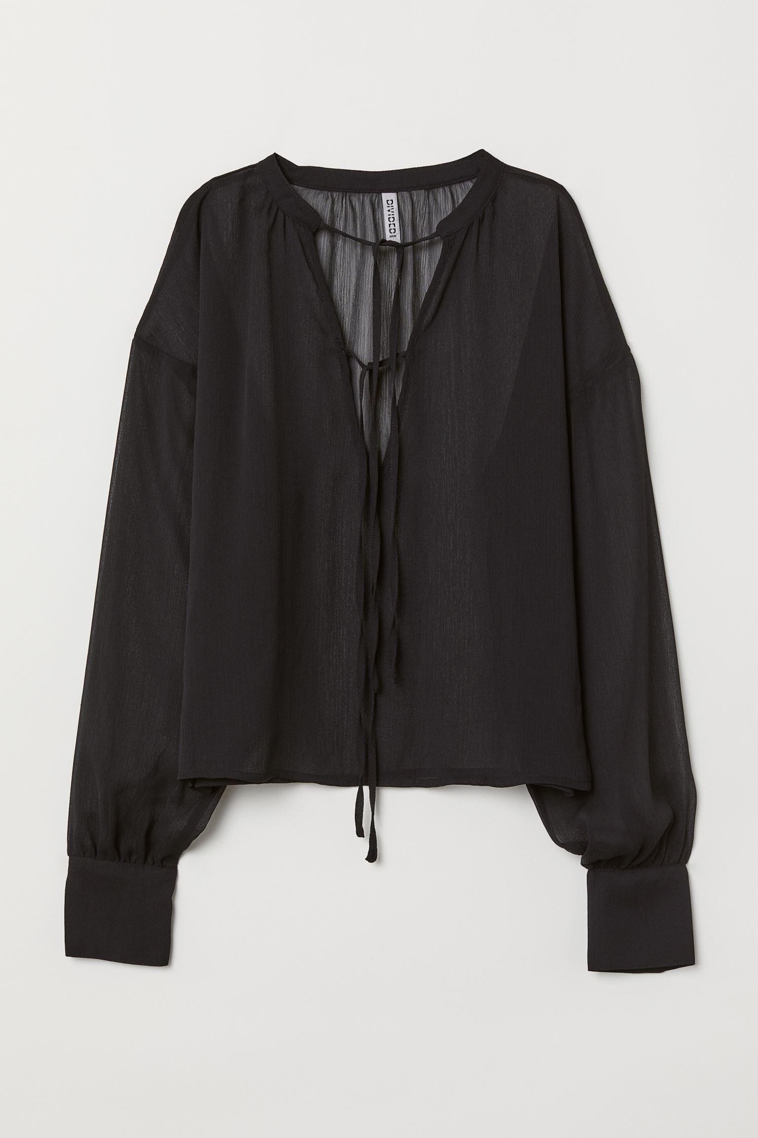 Блуза H&M р. 32 Чорний (6776388)