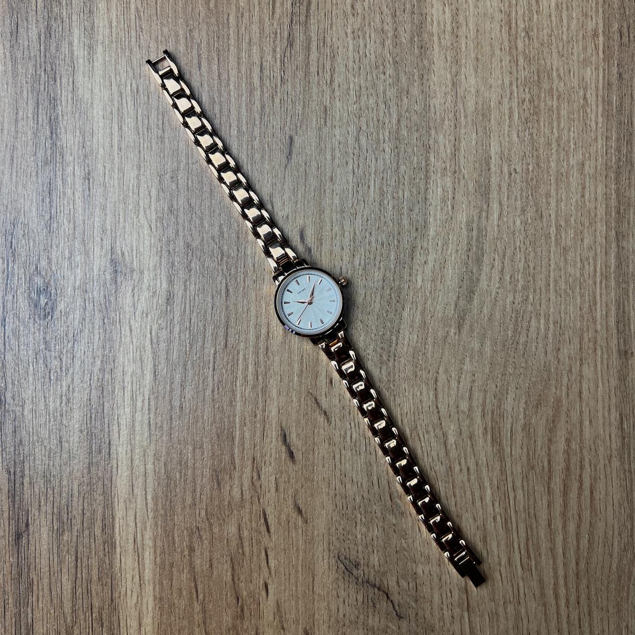 Годинник жіночий металевий Skmei Рожеве золото (z068-2) - фото 5 Годинник жіночий металевий Skmei Рожеве золото (z068-2) - фото 5