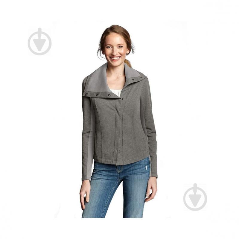 Жакет Eddie Bauer Womens Asymmetrical Versa Knit Jacket HTR L Серый (7483HGY)