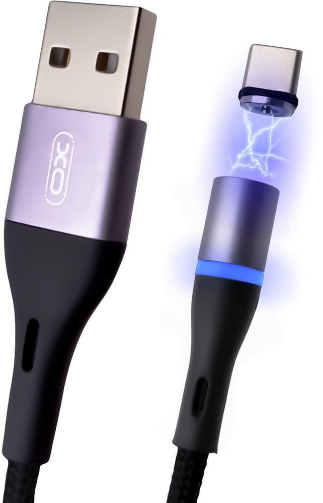 Кабель магнитный Xo NB125 Type-C 1 м Black (15292)