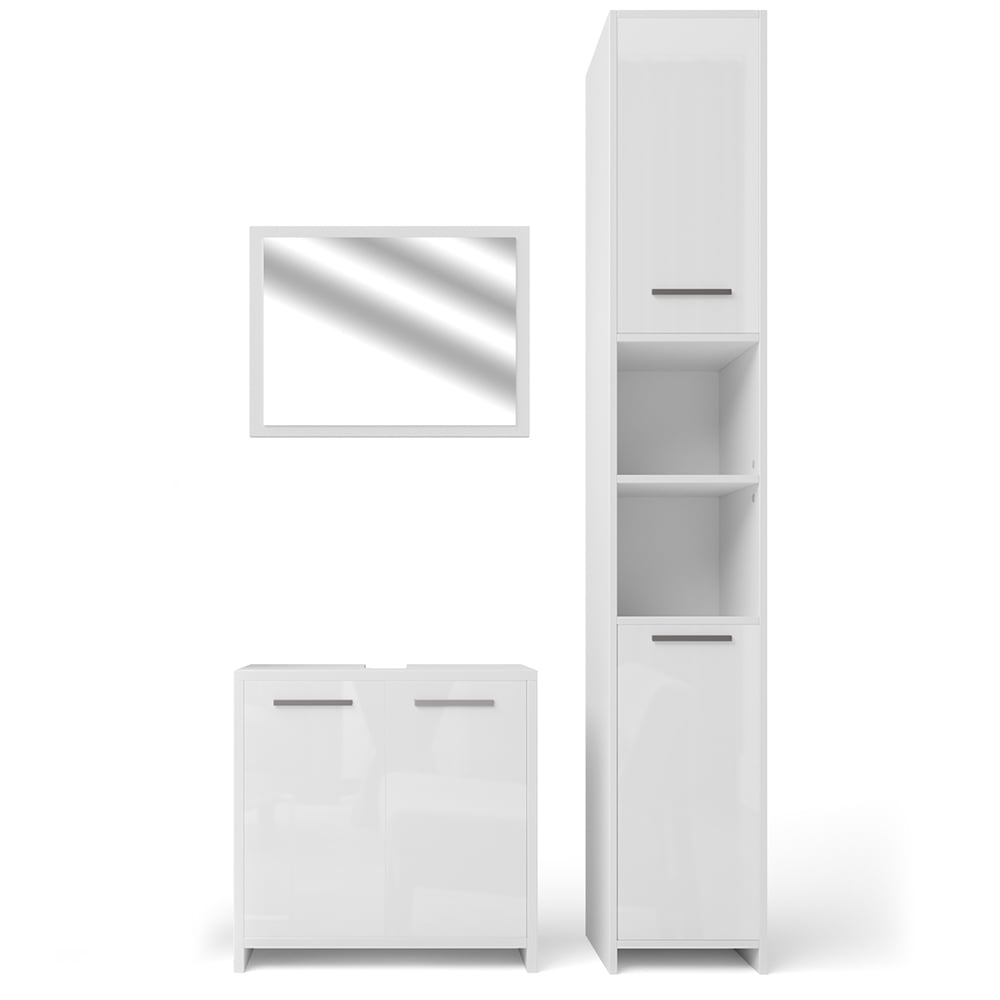 Комплект мебели Vicco Kiko из 3-х пр. Белый глянец