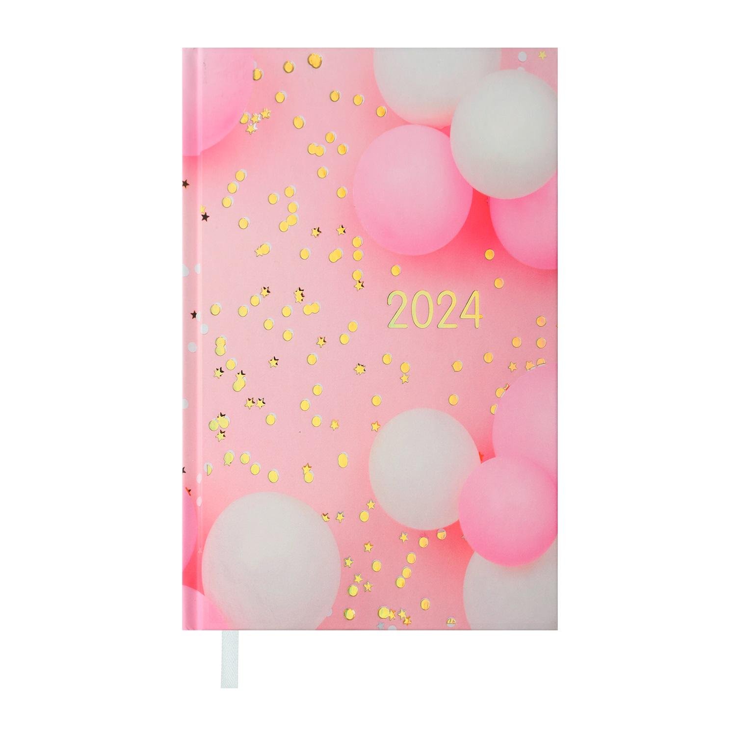 Дневник датированный Buromax Only 2024 A6 336 стр. Розовый (BM.2549-10)