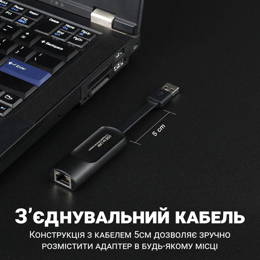 Карта сетевая внешняя USB-LAN Addap UA2RJ45-01 RJ-45 1 Гбит/с - фото 9