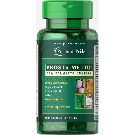 Екстракти ягід сереноа Puritan's Pride Prosta-Metto Saw Palmetto Complex for Men 120 Softgels