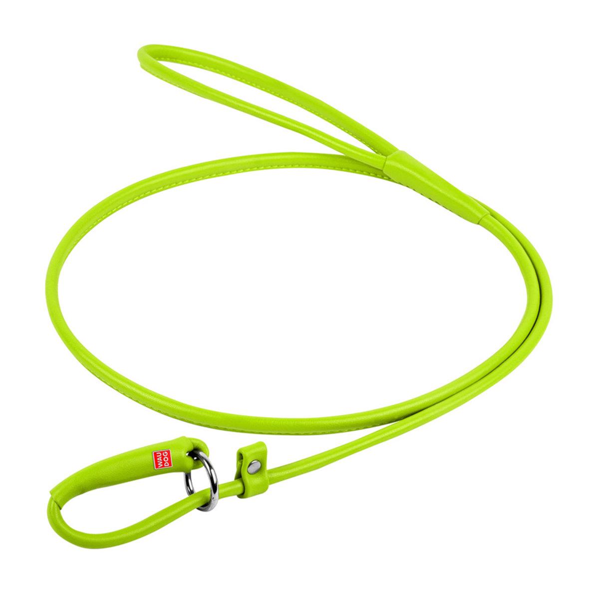 Поводок-удавка Waudog Glamour круглый 4 мм 135 см Салатовый
