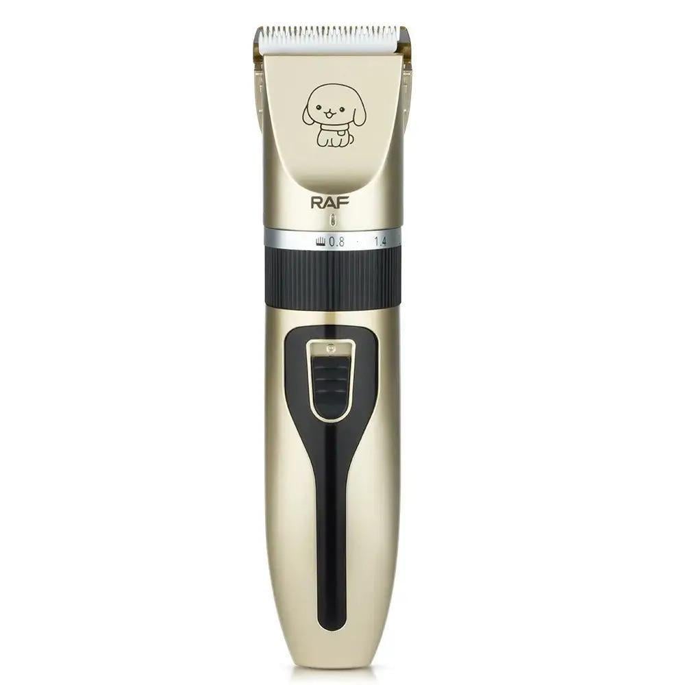 Машинка для стрижки животных Pet Grooming 4 насадки Золотистый (MX-00009052)