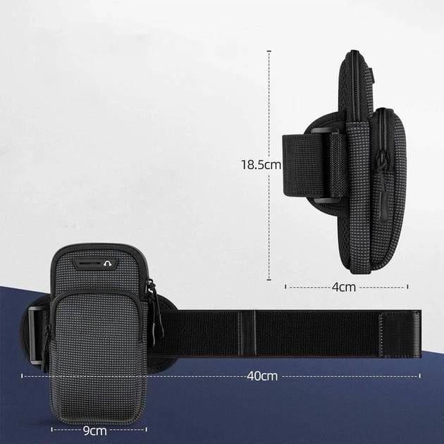 Сумка для смартфона на руку Черный (056742) - фото 6