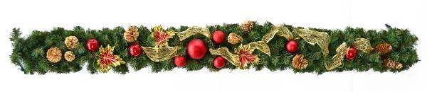 Ветка елочная Novogod’Ko Рождественские традиции 1,50 м с декором (960419)