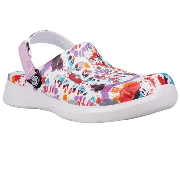 Сабо Joybees Modern Clog Graphic White Spiral Tie Dye р. 35,5 22,8 см Белый тай дай (2671858760) - фото 2 Сабо Joybees Modern Clog Graphic White Spiral Tie Dye р. 35,5 22,8 см Белый тай дай (2671858760) - фото 2