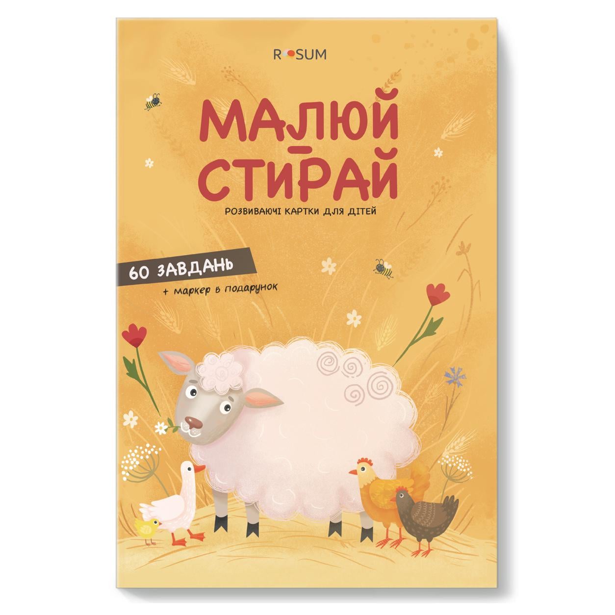 Игра детская ROSUM "Развивающие карты Рисуй-Стирай" (00001) Игра детская ROSUM "Развивающие карты Рисуй-Стирай" (00001)