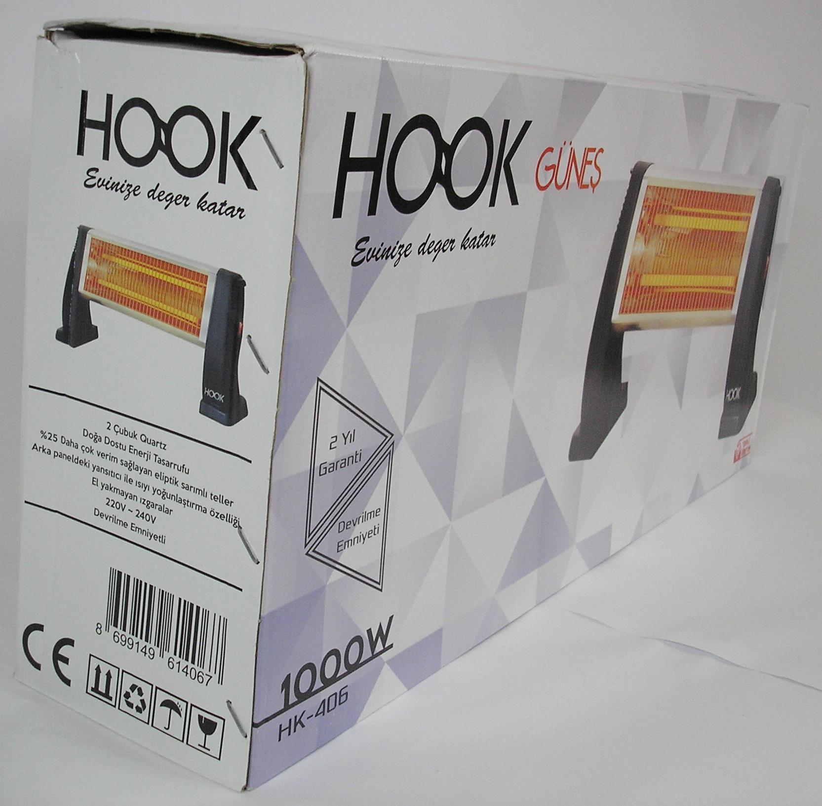 Обогреватель кварцевый инфракрасный HOOK HK 406 1000 W - фото 10