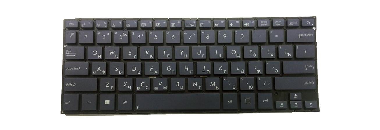 Клавиатура для ноутбука Asus UX302 UX302LG с подсветкой клавиш матовая (0KNB0-362ARU00)