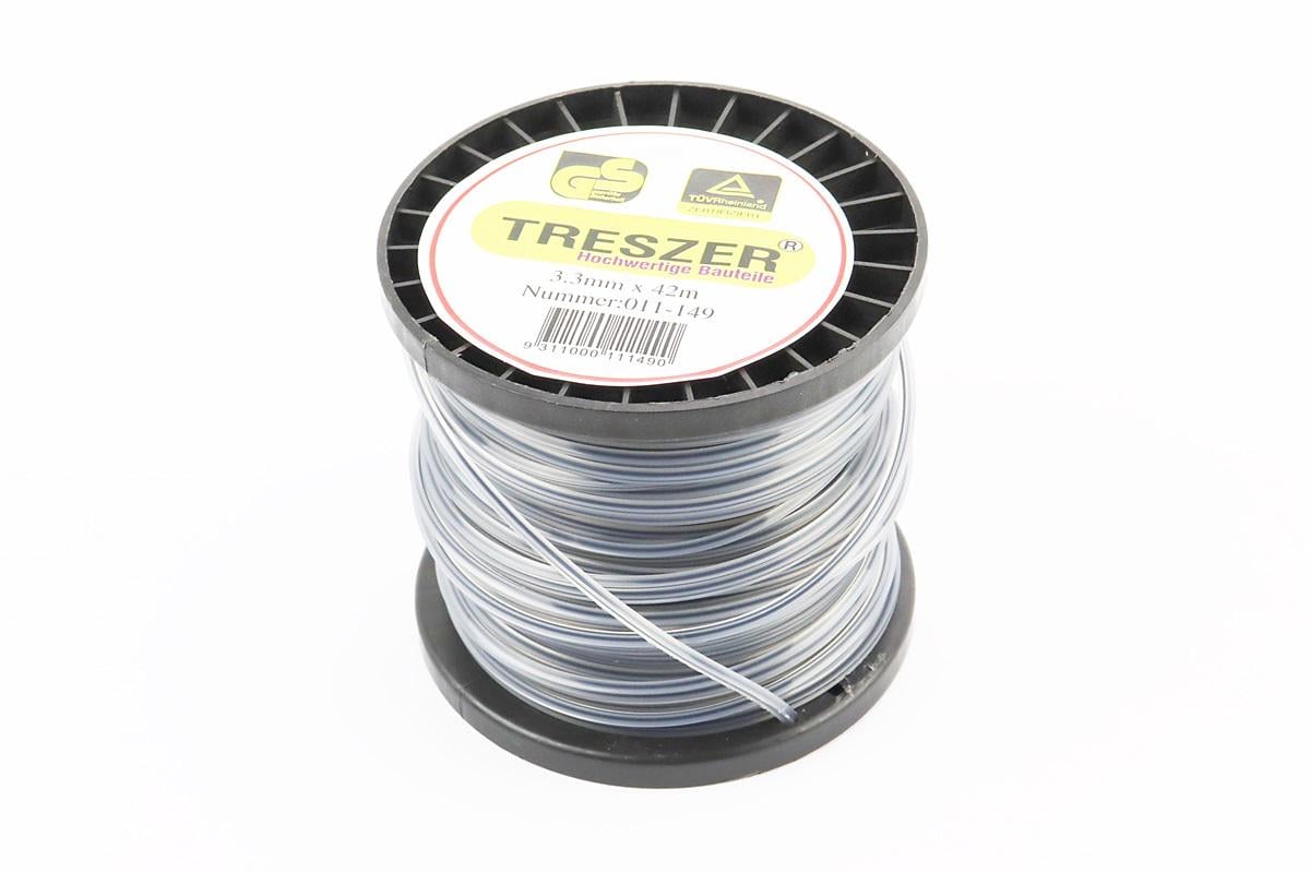 Ліска двокомпонентна до мотокос квадратна d-3,3 мм 42 м Ліска двокомпонентна до мотокос квадратна d-3,3 мм 42 м