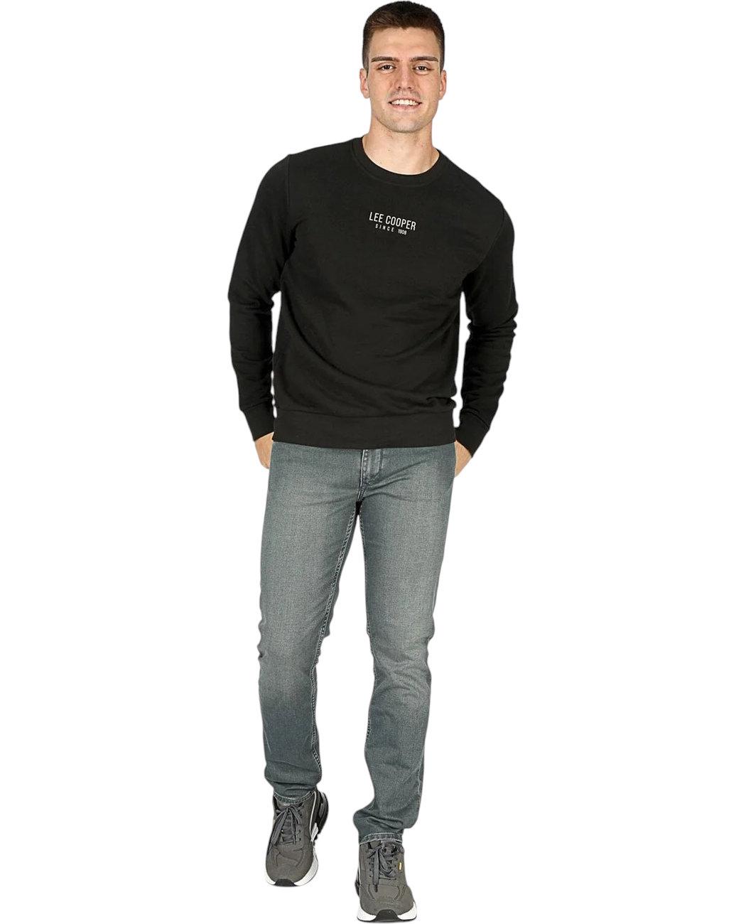 Світшот чоловічий Lee Cooper Frose 251LCM241022.8101 XL Чорний (8682272569625) - фото 3