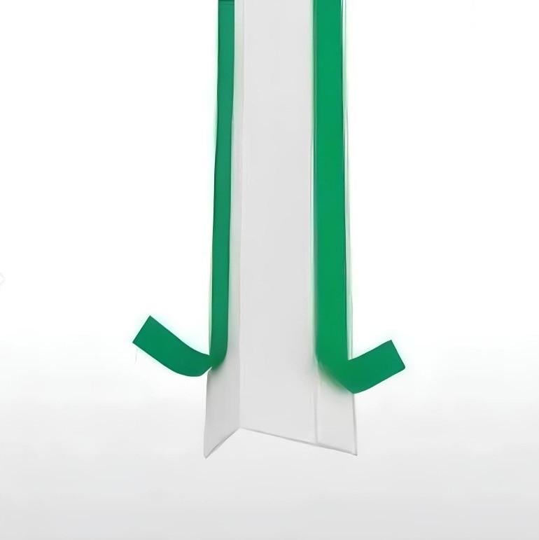 Куток ПВХ самоклеючий гнучкий GreenteQ для відкосів та кутів вікон/дверей 30х30 мм Білий (999.990/3231)