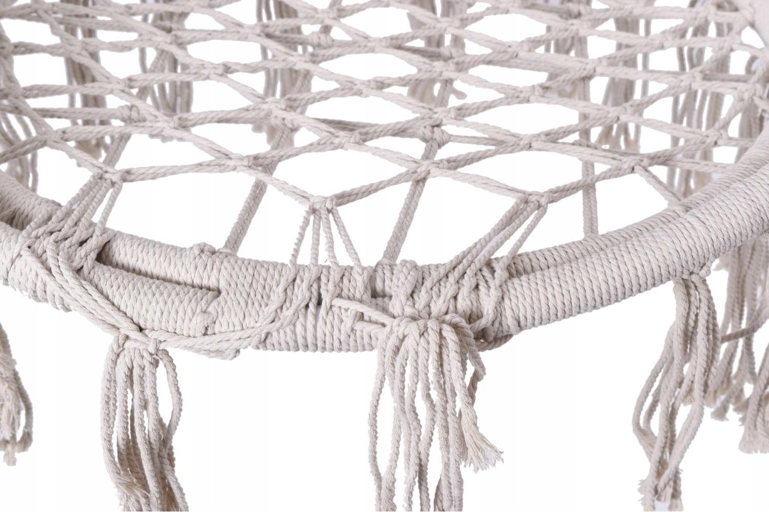 Кресло-гамак подвесное бразильское Bonro B-092 120 кг Бежевый - фото 9