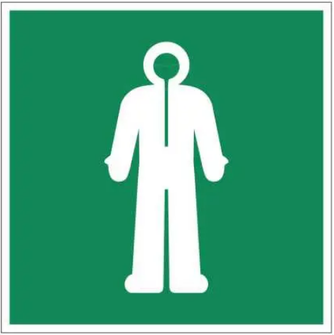 Знак Спасательный гидрокостюм Зеленый (д-9081)