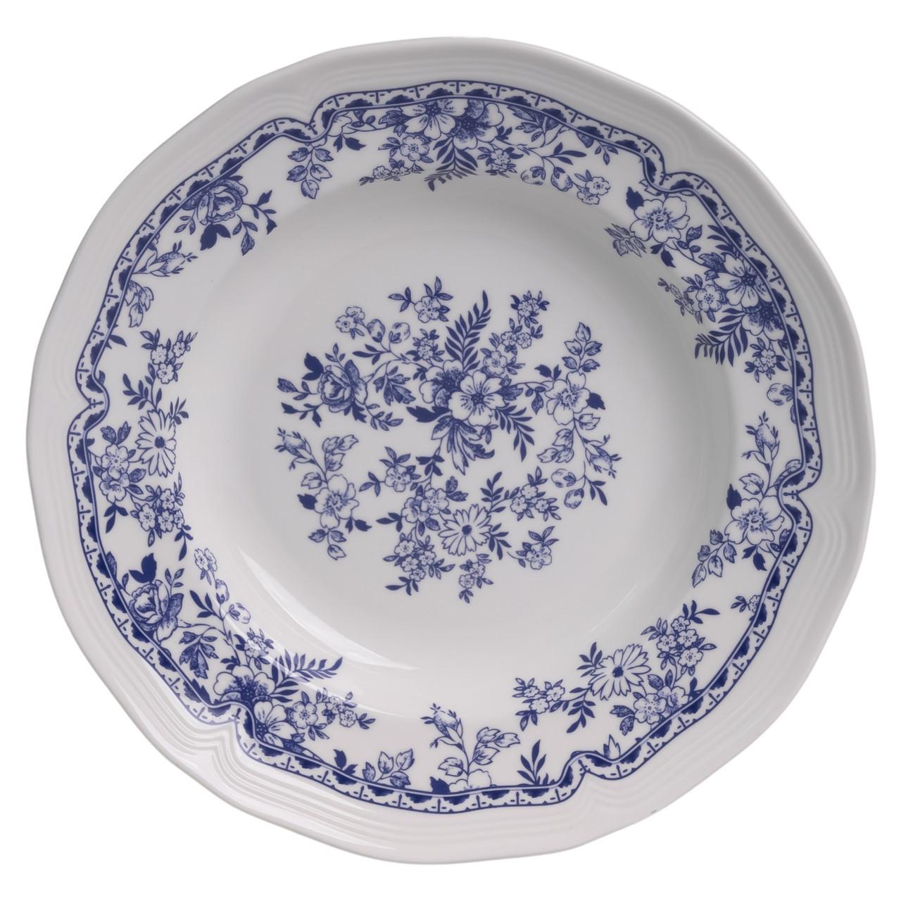 Столовый набор посуды Bitossi 16 штук на 4 человека фарфоровый Синий (YY78-1A) - фото 4 Столовый набор посуды Bitossi 16 штук на 4 человека фарфоровый Синий (YY78-1A) - фото 4