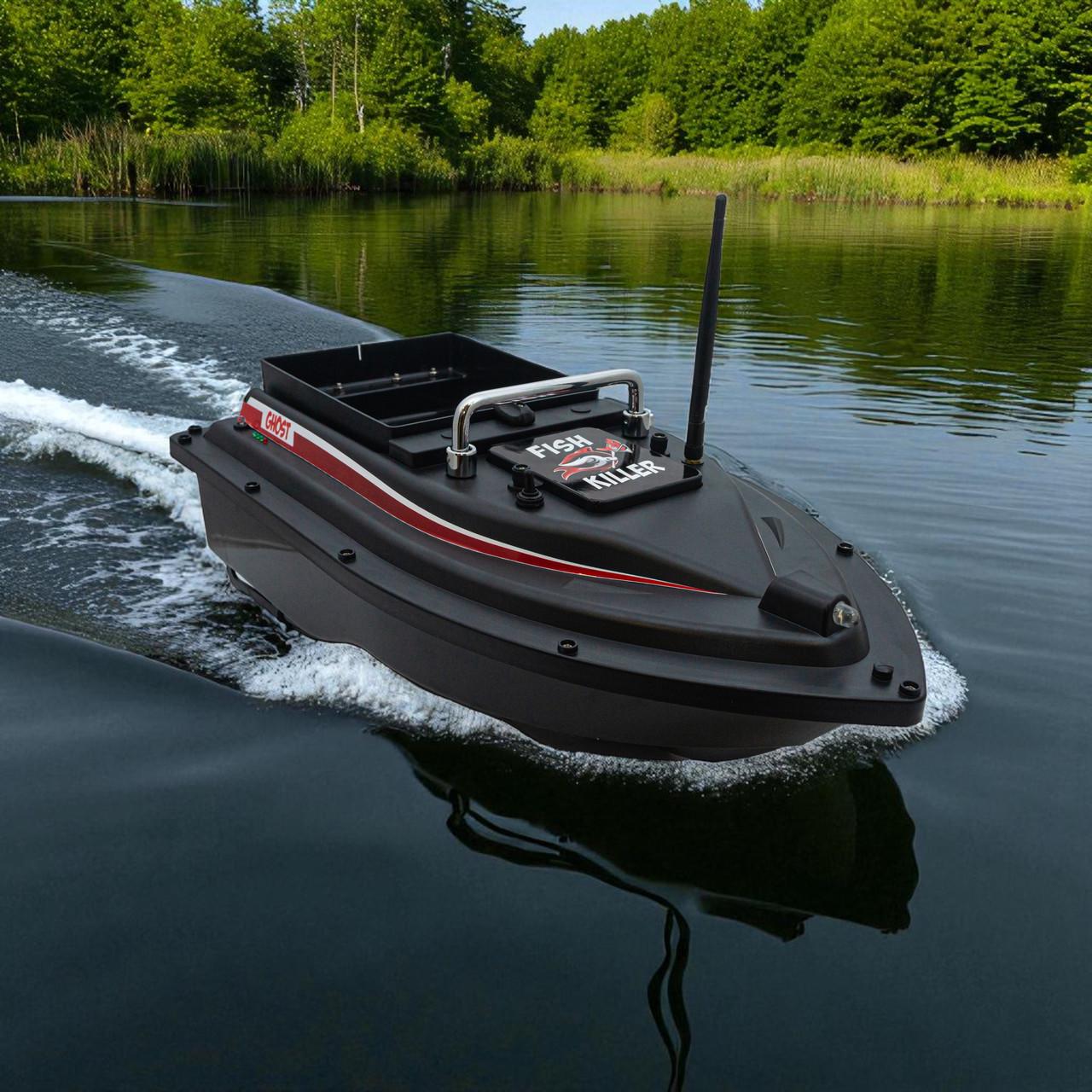 Човник для риболовлі для завозу підгодовування Fish Killer Ghost автопілот до 2 кг до 500 м Чорний (2680347359) - фото 7 Човник для риболовлі для завозу підгодовування Fish Killer Ghost автопілот до 2 кг до 500 м Чорний (2680347359) - фото 7