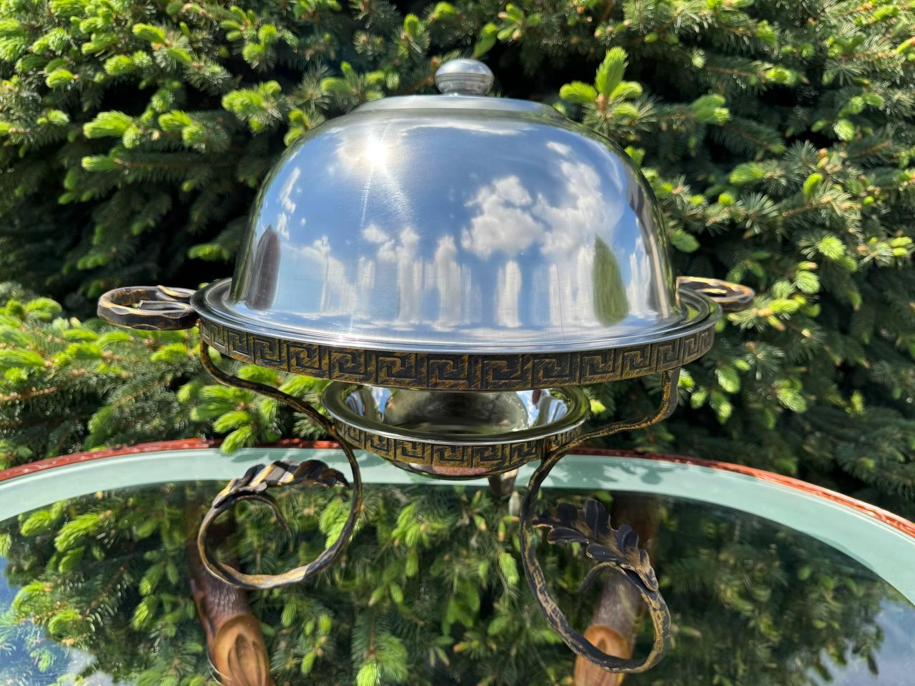 Садж для шашлику та м'яса з підігрівом з кришкою 36 см - фото 3 Садж для шашлику та м'яса з підігрівом з кришкою 36 см - фото 3