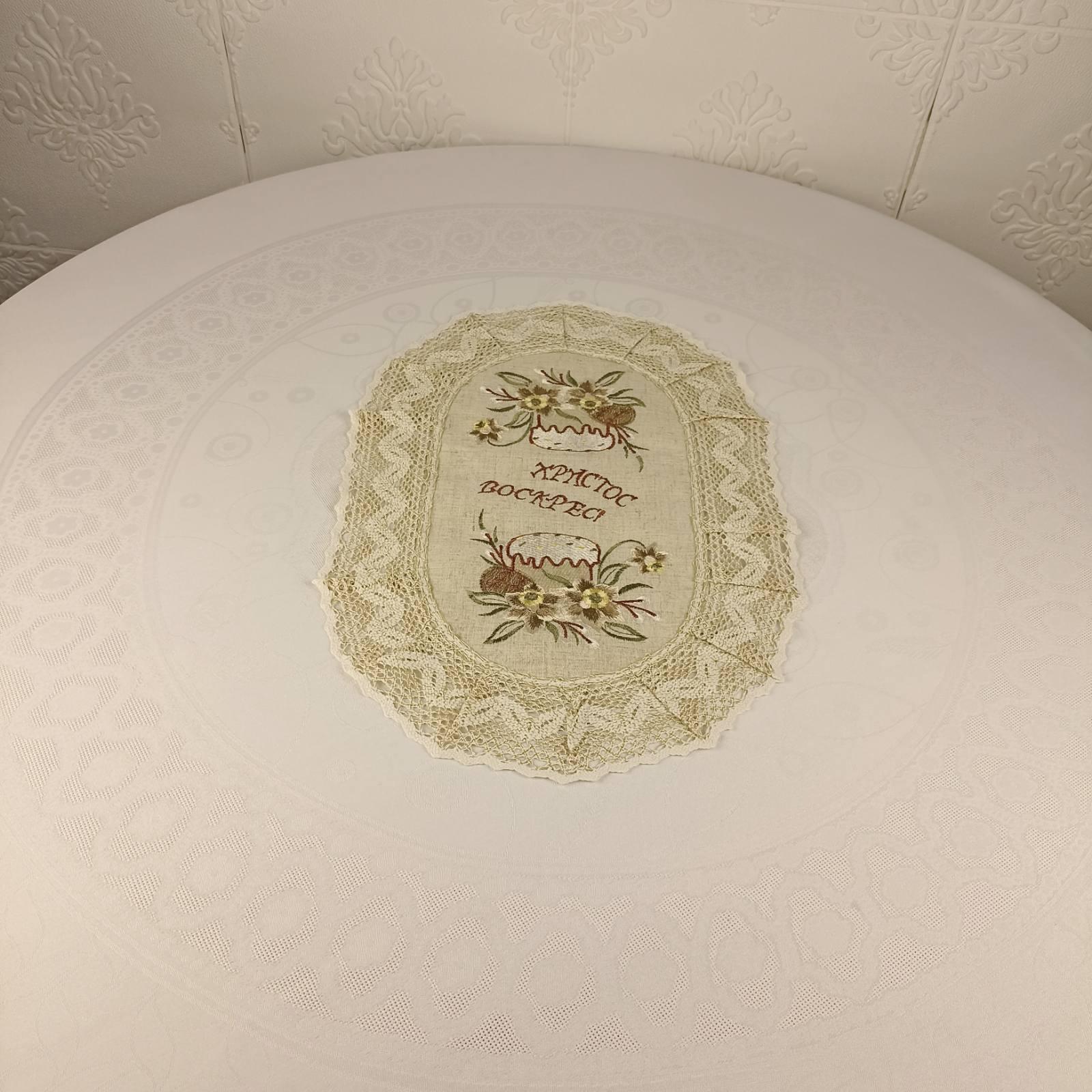 Салфетка пасхальная овальная YM50034A-3 30x45 см (CN37840)