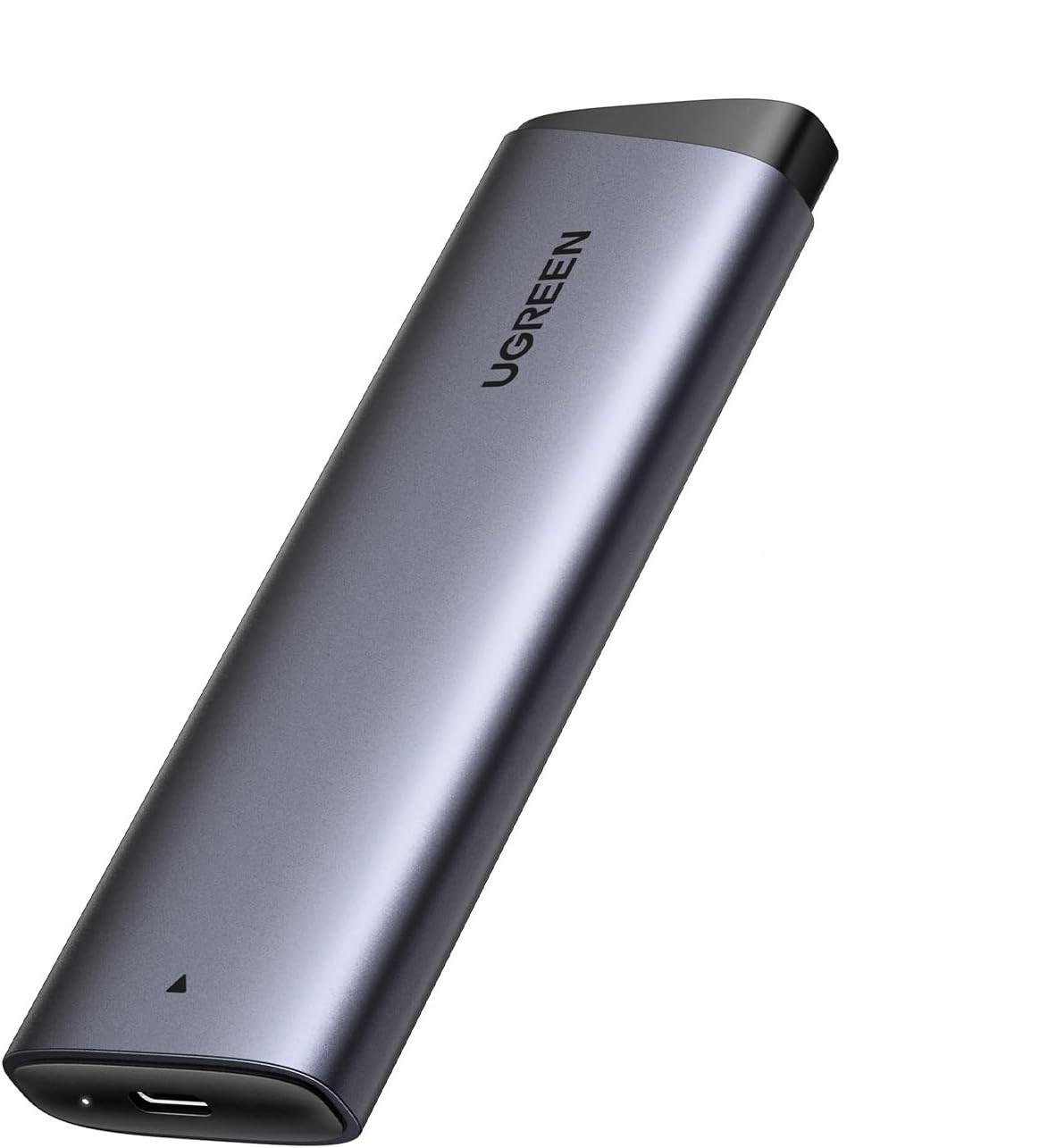 Внешний карман UGREEN CM767 10Gbps M.2 NVMe to USB 3.2/ Type-C Grey (35267)