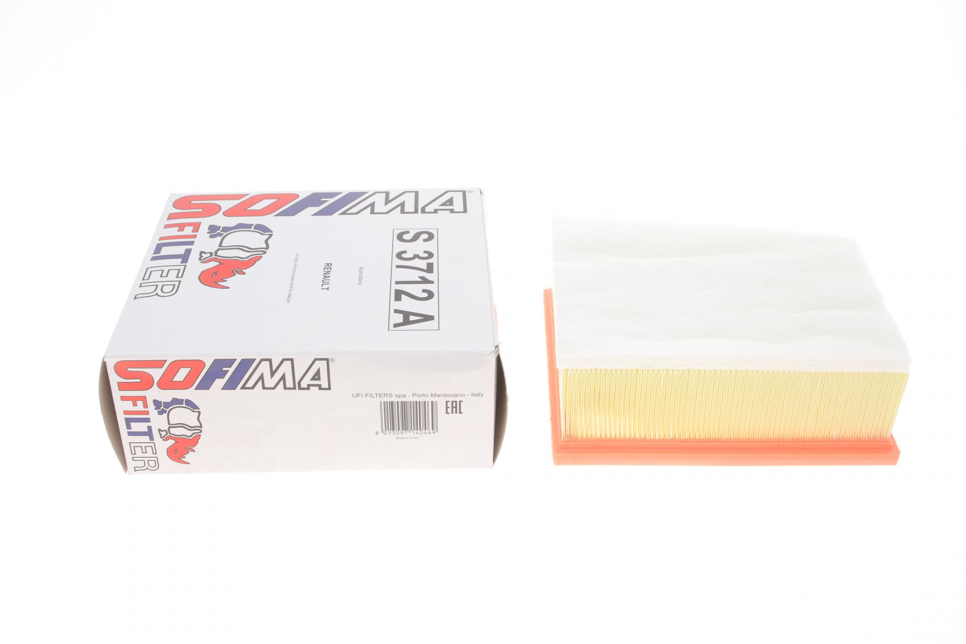 Фільтр повітряний SOFIMA для Renault Scenic IV/Megane IV 1,5/1,6dCi 15- (S 3712 A)