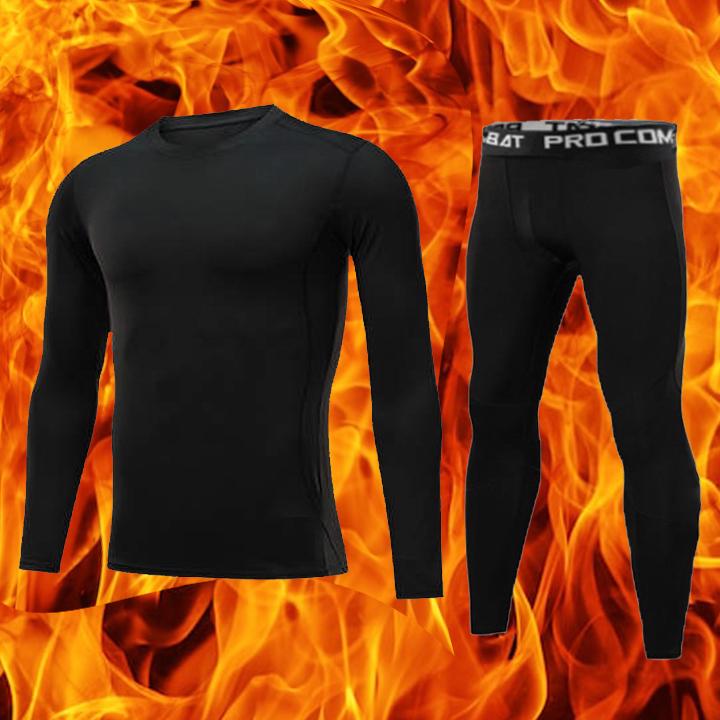 Термобелье для взрослых SPORT Thermal Underwear Winter 185-190 см Black (3353) - фото 2