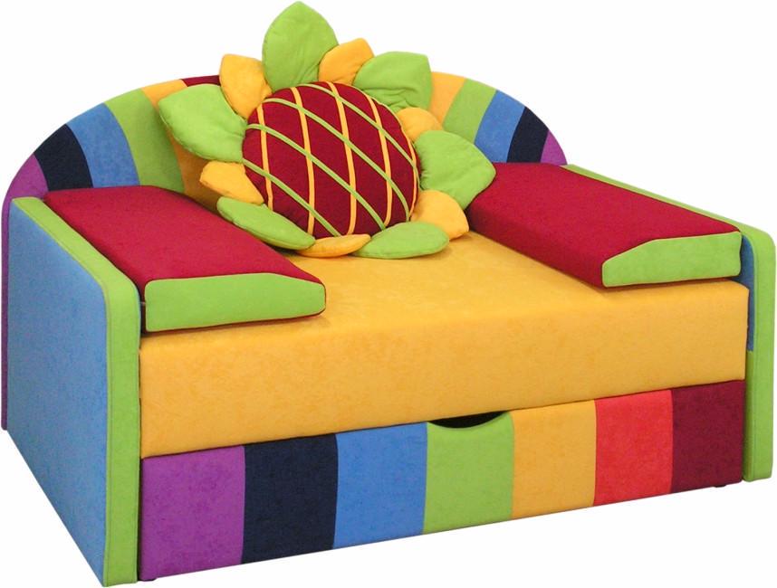 Диван детский МАКСИ-Мебель Радуга Подсолнечник (9917)