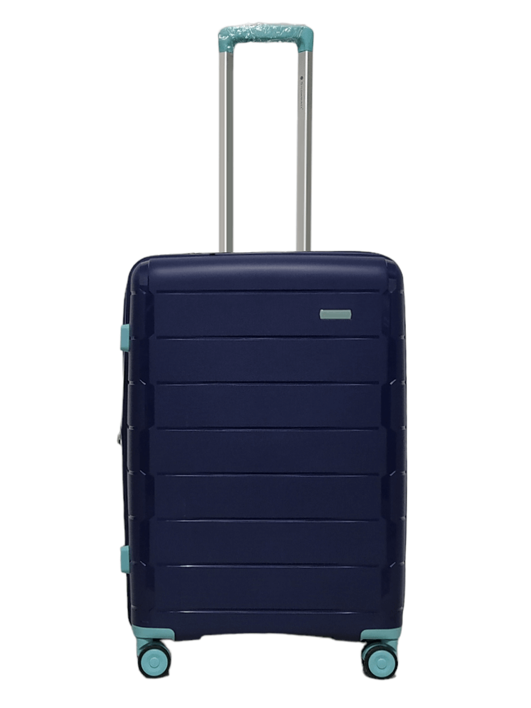 Чемодан средний полипропилен Snowball 20303 M 66х46х28 см 71/13 л Темно-синий