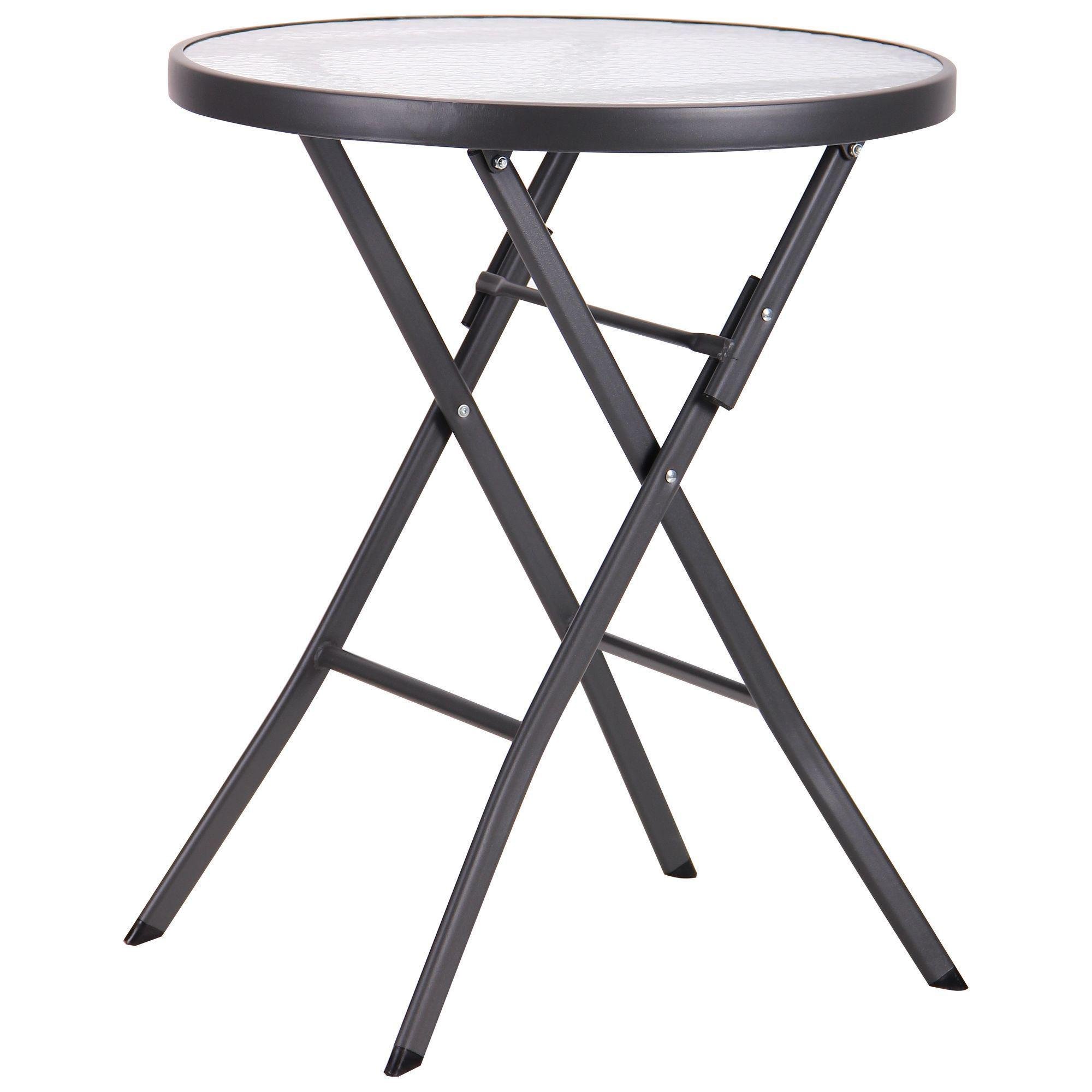 Стіл садовий AMF Maya 720х600 Темно-сірий