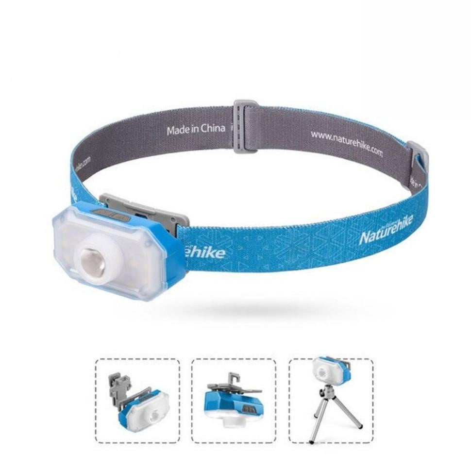 Ліхтар налобний Naturehike NH18T001-A Blue (12273086) - фото 2 Ліхтар налобний Naturehike NH18T001-A Blue (12273086) - фото 2