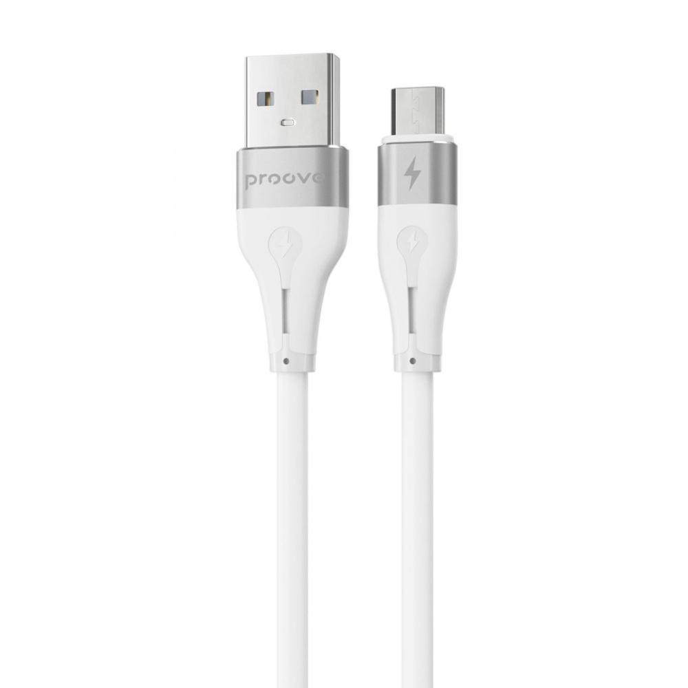 Кабель Proove Soft Silicone Micro USB 2,4 A 1 м Белый (49205 white)